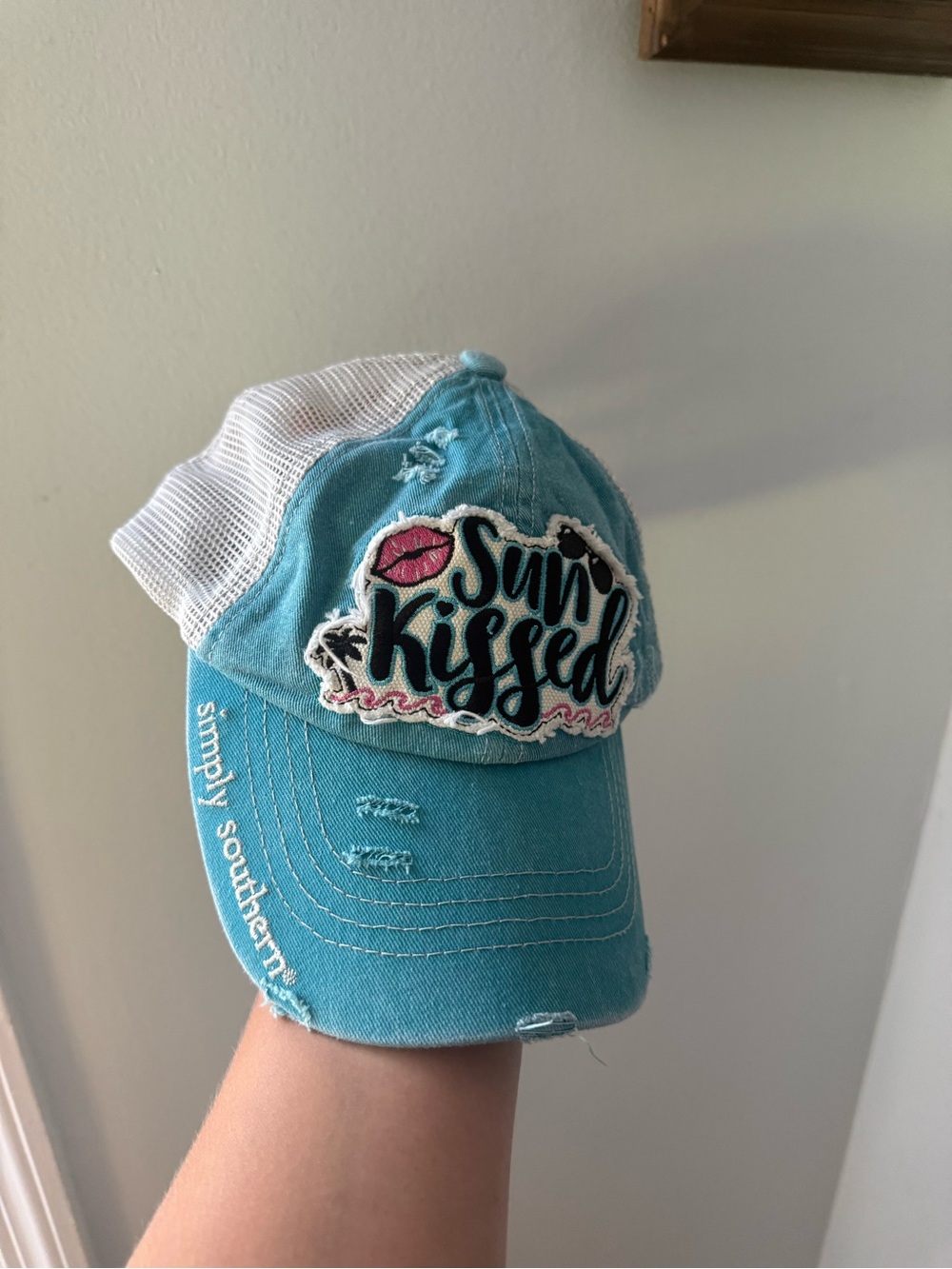 Simply Southern Teal 'Sun Kissed' Mesh Back Hat